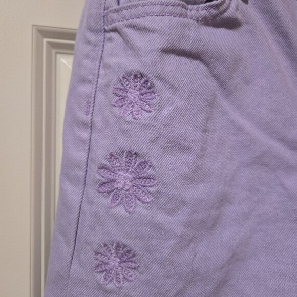 Old Navy Girl's Lilac Denim Pants - Picture 2 of 5